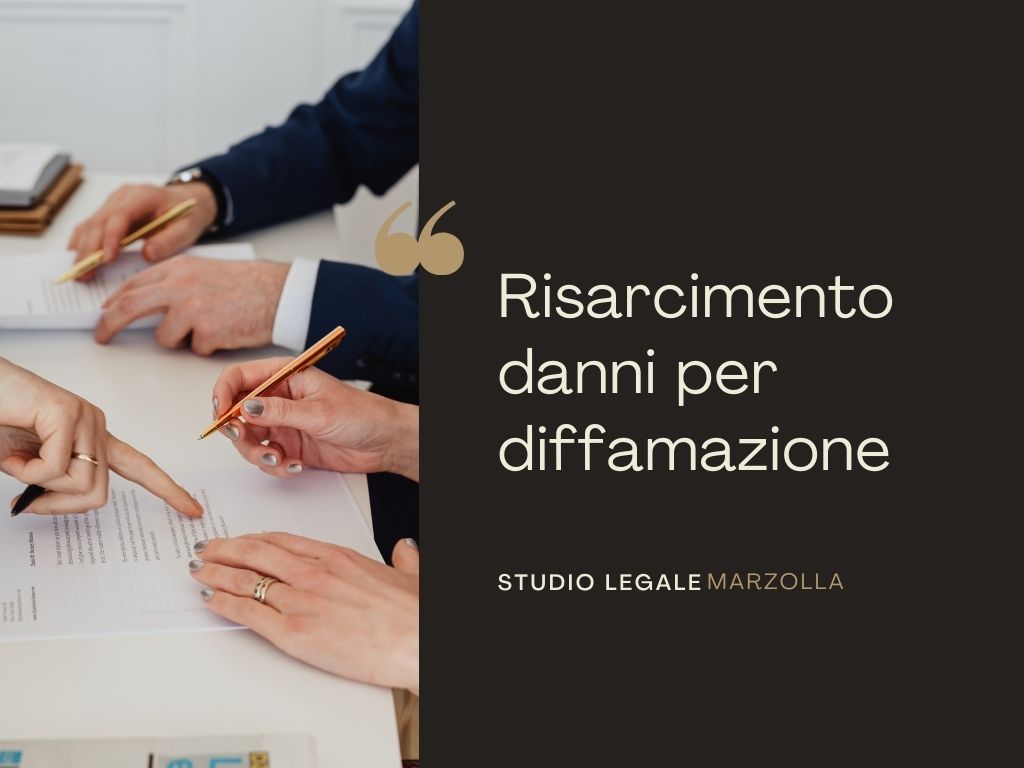 Risarcimento danni per diffamazione